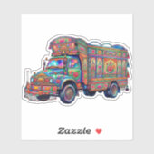 Aesthetic Desi Vintage Pakistani Truck Art  シール (シート)