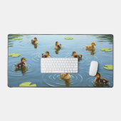 Aesthetic Desk Mat, Desk Pad, Cute Duck デスクマット (キーボード&マウス)