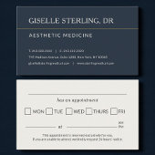 Aesthetic Doctor Office Appointment Reminder 名刺