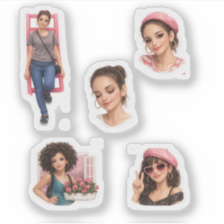 Aesthetic Doll Luxury Soft- Fashion Pack Sticker  シール