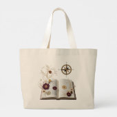 Aesthetic Enchanted Bookworm Jumbo Tote Bag  ラージトートバッグ (裏面)