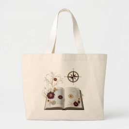 Aesthetic Enchanted Bookworm Jumbo Tote Bag ラージトートバッグ