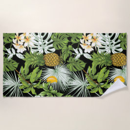 Aesthetic floral   ビーチタオル