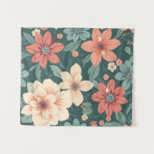 Aesthetic Floral Design Tapestry タペストリー (正面(横))