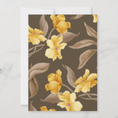 Aesthetic floral minimalist elegant wedding 招待状 (裏面)