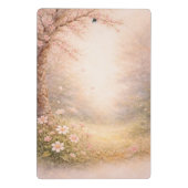 Aesthetic Floral Nature Clipboard | Soft Pastel  ミニクリップボード (裏面)