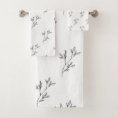 Aesthetic Floral Pattern Towel Set バスタオルセット (インサイチュ)