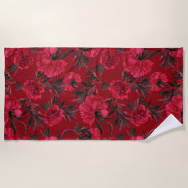 Aesthetic floral  shower curtain beach towel ビーチタオル