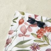 Aesthetic floral  shower curtain beach towel ビーチタオル (インサイチュ)