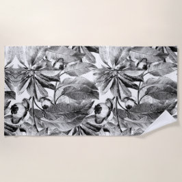 Aesthetic floral  shower curtain beach towel ビーチタオル