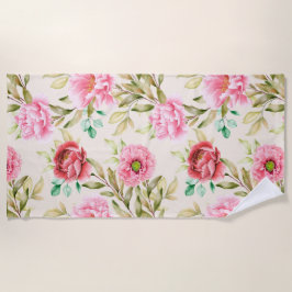 Aesthetic floral  shower curtain beach towel ビーチタオル