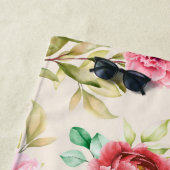 Aesthetic floral  shower curtain beach towel ビーチタオル (インサイチュ)