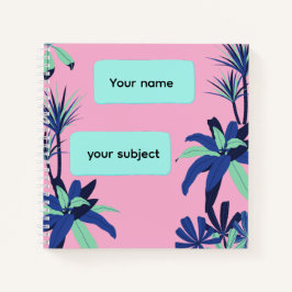 Aesthetic Floral Subject Personalized notebook ノートブック
