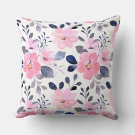Aesthetic Floral Throw Pillow クッション