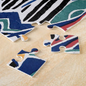 Aesthetic flower pattern background  ジグソーパズル (側面)