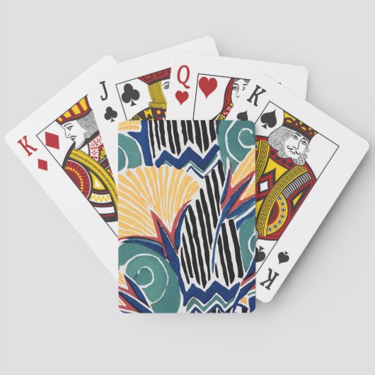 Aesthetic flower pattern background トランプ (裏面)