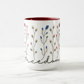 Aesthetic Freedom Wildflowers Patriotic マグカップ (中央)