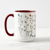 Aesthetic Freedom Wildflowers Patriotic マグカップ (左)