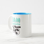 Aesthetic Fun Quote Coffee Mug  ツートーンマグカップ (正面左)