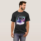 Aesthetic Galaxy Magnet Fishing  Tシャツ (正面フル)