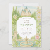 Aesthetic garden castle 招待状 (正面)