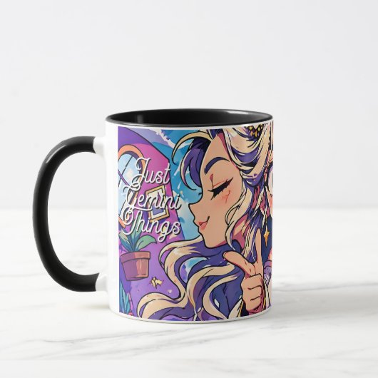 Aesthetic Gemini Anime Custom Combo Mug マグカップ (左)