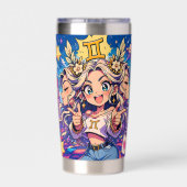 Aesthetic Gemini Anime Custom Thermal Tumbler 保温保冷タンブラー (背面)
