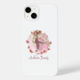 Aesthetic Girl iPhone 14 ケース | ブラック&ホワイト ファッション