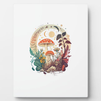 Aesthetic Goblincore And Cottagecore Mushroom Tren フォトプラーク