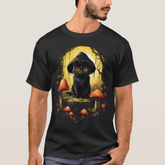 Aesthetic Goblincore And Dark Cottagecore Cat Unde Tシャツ