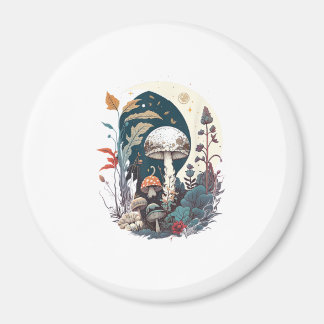 Aesthetic Goblincore Cottagecore Mushroom Botanica マグネット
