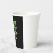 Aesthetic Goth Grunge Skull Tropical Monstera Leaf 紙コップ (左)