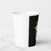 Aesthetic Goth Grunge Skull Tropical Monstera Leaf 紙コップ (右)