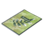  Aesthetic Greenery Spiral Photo Notebook ノートブック (左側)