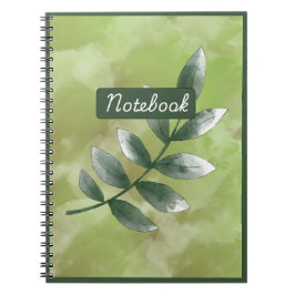  Aesthetic Greenery Spiral Photo Notebook ノートブック