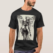 Aesthetic Grunge Fairycore Butterfly Gothic Horror Tシャツ (正面)
