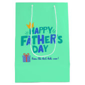 Aesthetic Happy Dather's Day Gift Bag ミディアムペーパーバッグ (裏面)