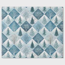 Aesthetic Holiday Checkered Wrapping Paper ラッピングペーパー