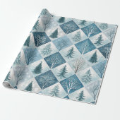 Aesthetic Holiday Checkered Wrapping Paper ラッピングペーパー (アンロールド)