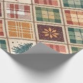 Aesthetic Holiday Checkered Wrapping Paper ラッピングペーパー (角)