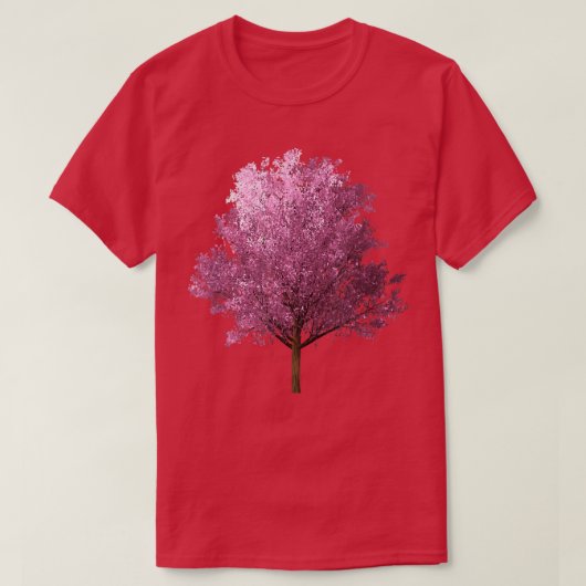 Aesthetic Japanese Sakura Cherry Blossom Tree Grap Tシャツ (デザイン正面)