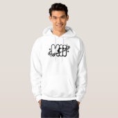 Aesthetic Kiii Logo | Minimalist Y2K Space Rave  パーカ (正面フル)