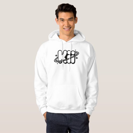 Aesthetic Kiii Logo | Minimalist Y2K Space Rave  パーカ (正面フル)