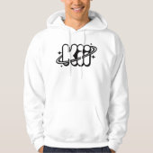 Aesthetic Kiii Logo | Minimalist Y2K Space Rave  パーカ (正面)