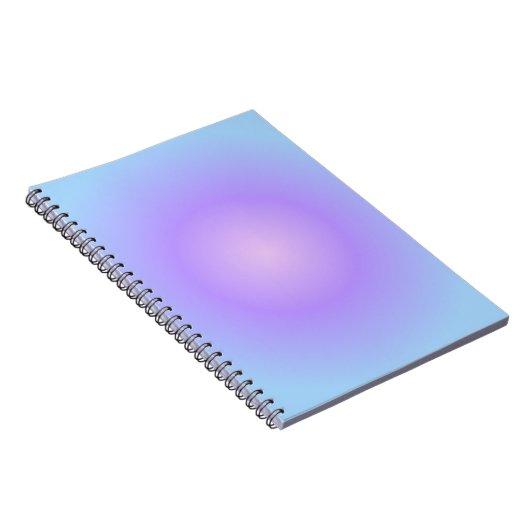 Aesthetic Lavender Pink Gradient ノートブック (右側)