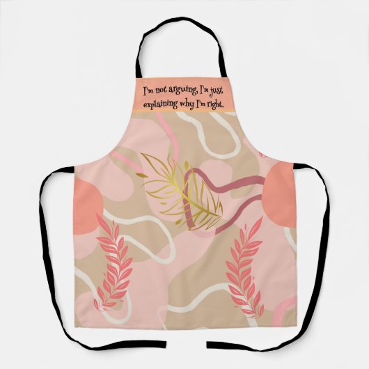 Aesthetic Leaf Design エプロン (正面)