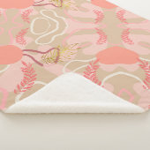 Aesthetic Leaf Design シェルパブランケット (3/4)