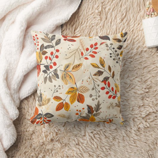 Aesthetic Leaf Pattern クッション (ブランケット)