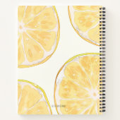 Aesthetic Lemon Notebook | オーナメントネーム ジャーナル (裏面)