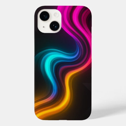 Aesthetic Lifestyle Vibrant Neon iPhone Case Case-Mate iPhoneケース (裏面)